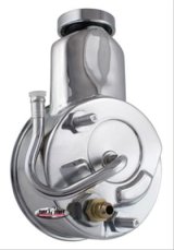 Tuff Stuff Performance Direct Replacement Power Steering Pumps 6190A Pump, Reservoir, Saginaw P Series, Chrome, Hose Barb Inlet, Chevy, Each thumbnail 1