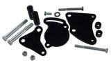 Tuff Stuff Performance Type II Power Steering Pump Brackets 6505B Brackets, GM 2, Driver Side, Black Powdercoated, Chevy, Big Block, Kit thumbnail 2
