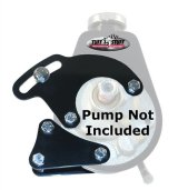 Tuff Stuff Performance Saginaw Power Steering Brackets 6508B Brackets, P Series, Driver Side, Black Powdercoated, Chevy, Small Block, Kit thumbnail 2
