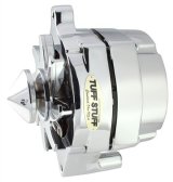Tuff Stuff Performance Silver Bullet Alternators 7068ABULL Alternator, Internal Regulator, 100 Amp, One Wire, V-Belt Pulley, Chrome, Ford, L4/L6/V6/V8, Each thumbnail 2