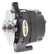 Tuff Stuff Performance High-Amp Output Stealth Black Alternators 7068RF Alternator, Internal Regulator, 100 Amp, One Wire, V-Belt, Black, Ford, Lincoln, Mercury, Each thumbnail 1