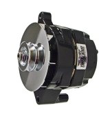 Tuff Stuff Performance High-Amp Output Stealth Black Alternators 7068RF Alternator, Internal Regulator, 100 Amp, One Wire, V-Belt, Black, Ford, Lincoln, Mercury, Each thumbnail 4