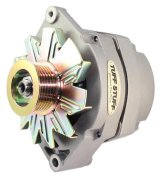 Tuff Stuff Performance High-Amp Output Factory Cast-Plus Alternators 7127D6G12 Alternator, Performance, High Amp, GM 10si Case Style, 12 V, 100 Amps, Natural, Serpentine Pulley, Each thumbnail 1