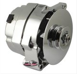 Tuff Stuff Performance High-Amp Output Alternators 7127NK12 Alternator, Performance, High Amp, GM 10si Case Style, 12 V, 140 Amps, Chrome, V-Belt, Each thumbnail 2