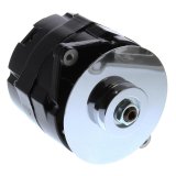 Tuff Stuff Performance High-Amp Output Stealth Black Alternators 7127NKB12 Alternator, Performance, High Amp, GM 10si Case Style, 12 V, 140 Amps, Powdercoated, V-Belt, Each thumbnail 1
