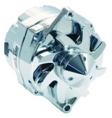 Tuff Stuff Performance Silver Bullet Alternators 7140ABULL Alternator, 140 Amp, 1-Wire, Chrome, V-Belt, Buick, Chevy, Oldsmobile, Pontiac, Each thumbnail 4