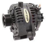 Tuff Stuff Performance Mudder Wrangler JK High-Amp Alternators 7516B Alternator, Mudder, 250 Amp, 6G, Black Wrinkle Powdercoat, 2012-18 Jeep JK, Each thumbnail 1