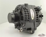 Tuff Stuff Performance High-Amp Output Alternators for 2020-2022 GLADIATOR, 2018-2022 WRANGLER - 7517B Alternators, Output, Denso, 12 V, 240 amps, Black Powdercoated, Serpentine Pulley, Jeep, Each thumbnail 2