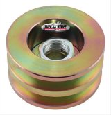 Tuff Stuff Performance Alternator Pulleys 7610FD Pulleys, V-belt Style, 2-groove, Steel, Gold, 0.664 in. Bore Diameter, 2.628 in. O.D., Each thumbnail 1