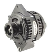Tuff Stuff Performance MAX AMP Stealth Black Alternators 8441B6G1W Alternator, Internal Regulator, 225 Amp, One Wire, Serpentine Pulley, Black, Ford, Each thumbnail 1