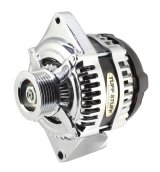 Tuff Stuff Performance MAX AMP Output Alternators 8441C6G1W Alternator, Internal Regulator, 225 Amp, One Wire, Serpentine Pulley, Chrome, Ford, Each thumbnail 4