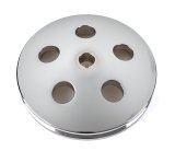 Tuff Stuff Performance Power Steering Pump Pulleys 8488A Pulley, Saginaw, V-belt Style, 1-groove, Aluminum, Chrome, 5.80 in. O.D., Chevy, Keyway, Each thumbnail 3