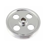 Tuff Stuff Performance Power Steering Pump Pulleys 8489A Pulley, Type II Pulley, 19mm (.748 in.) Press on Shaft, 6 Groove, LS Applications, Chrome, Each thumbnail 3