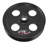 Tuff Stuff Performance Power Steering Pump Pulleys 8489B Pulley, Type II Pulley, 19mm (0.748 in.) Press on Shaft, 6 Groove, LS Applications, Black, Each thumbnail 1