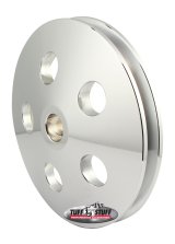 Tuff Stuff Performance Power Steering Pump Pulleys 8492B Pulleys, V-belt Style, 1-groove, Aluminum, Polished, 0.669 in. Bore Diameter, 4.563 in. O.D., GM Type 2, Each thumbnail 1