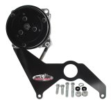 Tuff Stuff Performance Air Conditioner Brackets 8494B A/C Compressor Bracket for Sanden SD508 W/ SBC Long Water Pump Black Powder Coated thumbnail 1