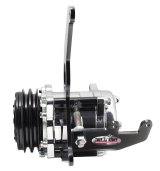 Tuff Stuff Performance Air Conditioner Brackets 8494B A/C Compressor Bracket for Sanden SD508 W/ SBC Long Water Pump Black Powder Coated thumbnail 2