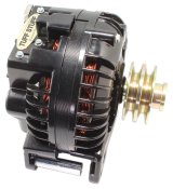 Tuff Stuff Performance High-Amp Output Stealth Black Alternators 8509REDP Alternator, One-Wire, 100 Amps, 2-Groove V-Belt, Finish, Chrysler, Dodge, Plymouth, Each thumbnail 1