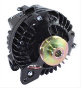 Tuff Stuff Performance High-Amp Output Stealth Black Alternators 9509RFSP and Generators, Alternators, Chrysler Square Back Case Style, 12 V, 130 amps, V-belt Pulley, Chrysler, Dodge thumbnail 2