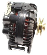 Tuff Stuff Performance High-Amp Output Stealth Black Alternators 9509RFSP and Generators, Alternators, Chrysler Square Back Case Style, 12 V, 130 amps, V-belt Pulley, Chrysler, Dodge thumbnail 4