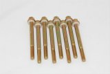 AED Holley Fuel Bowl Screws 5200 Screws, Steel, Gold Iridited, External Hex Head, Holley, Set of 8 thumbnail 1
