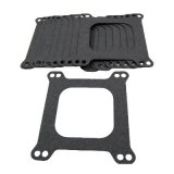 AED Carburetor Base Gaskets 5850 Mounting Gasket, Composite, 4-Barrel, Square Bore, Open Center, Set of 10 thumbnail 2