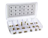 AED Jet Boxes 6010 Carburetor Jets, Gasoline, 82-99 Range, 1/4-32 in., Brass, Kit thumbnail 2