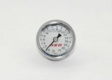 AED Fuel Pressure Gauges 6103 Gauges, Pressure, 0-30 psi, 1 1/2 in. Dia., Analog, Mechanical, 1/8 in.-NPT, Stainless, Chrome Plate, Full Sweep, Liquid Filled, White Face, Each thumbnail 2