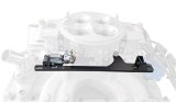 AED Billet Throttle Linkage and Spring Brackets 6600C Cable Bracket, Aluminum, Clear Anodized, Holley, 4150, Fits GM Cable, Each thumbnail 2