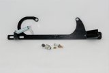 AED Billet Throttle Linkage and Spring Brackets 6601BK Cable Bracket, Aluminum, Black Anodized, Holley, 4150, Fits Ford Cable, Each thumbnail 1