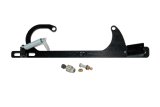 AED Billet Throttle Linkage and Spring Brackets 6601BK Cable Bracket, Aluminum, Black Anodized, Holley, 4150, Fits Ford Cable, Each thumbnail 2