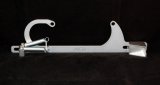 AED Billet Throttle Linkage and Spring Brackets 6601C Cable Bracket, Aluminum, Clear Anodized, Holley, 4150, Fits Ford Cable, Each thumbnail 1
