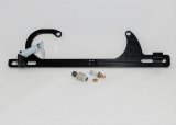 AED Billet Throttle Linkage and Spring Brackets 6602BK Cable Bracket, Aluminum, Black Anodized, Holley, 4150, Universal, Each thumbnail 1