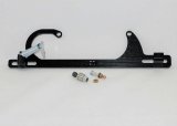 AED Billet Throttle Linkage and Spring Brackets 6602BK Cable Bracket, Aluminum, Black Anodized, Holley, 4150, Universal, Each thumbnail 2