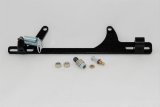 AED Billet Throttle Linkage and Spring Brackets 6607BK Cable Bracket, Aluminum, Black Anodized, Holley, 4500, Universal, Each thumbnail 1