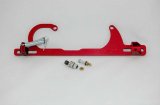 AED Billet Edelbrock Linkage Brackets 6700R Throttle Cable Bracket, Aluminum, Red Anodized, Edelbrock, Carter, Chevy, Each thumbnail 2
