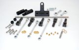 AED Pro Tunnel Ram Linkage Kits 7000 Throttle Kit, Dual Quad, Sideways Mount, Chevy, Small Block, Holley, Edelbrock, Carter, Kit thumbnail 2