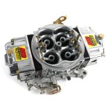 AED HO-Series 750 CFM 4-Barrel Carburetor 750HPHO-BK Carburetor, HO-Series, cfm, Square Bore, Dual Inlet, Silver Finish, Black Anodized Blocks, Each thumbnail 1