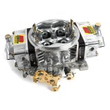 AED HO-Series 750 CFM 4-Barrel Carburetor 750HPHO-BK Carburetor, HO-Series, cfm, Square Bore, Dual Inlet, Silver Finish, Black Anodized Blocks, Each thumbnail 2