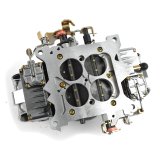 AED HO-Series 750 CFM 4-Barrel Carburetor 750HPHO-BK Carburetor, HO-Series, cfm, Square Bore, Dual Inlet, Silver Finish, Black Anodized Blocks, Each thumbnail 3