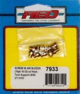 AED Air Bleeds 7933 Bleeds, Brass, Blanks, 10-32 Thread, Holley 4150 HP, 4500 HP, Set of 10 thumbnail 2