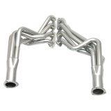 Doug's Headers D316 Headers, Long Tube, Steel, Silver Ceramic Coated, Chevy, Pontiac, Pair thumbnail 1