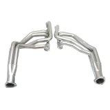 Doug's Headers D317 Headers, Long Tube, Steel, Silver Ceramic Coated, Chevy, Pair thumbnail 1