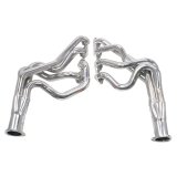 Doug's Headers D320 Headers, Long Tube, Steel, Silver Ceramic Coated, Chevy, Pair thumbnail 1