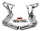 Doug's Headers D380 Headers, Side Mount, Steel, Silver Ceramic Coated, Chevy, Pair thumbnail 2