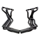 Doug's Headers D380-B Headers, Side Mount, Steel, High Temperature Black Paint, Chevy, Pair thumbnail 1