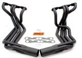 Doug's Headers D380-B Headers, Side Mount, Steel, High Temperature Black Paint, Chevy, Pair thumbnail 2