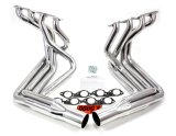 Doug's Headers D381 Headers, Side Mount, Steel, Silver Ceramic Coated, Chevy, Pair thumbnail 4