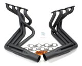 Doug's Headers D381-B Headers, Side Mount, Steel, High Temperature Black Paint, Chevy, Pair thumbnail 2