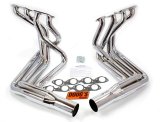 Doug's Headers D381-C Headers, Side Mount, Steel, Chrome, 4 in. Collector, Round Port, Chevy, Big Block, Pair thumbnail 4